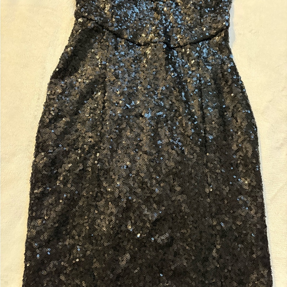 Tobi Black Strapless Sequin Mini Dress | Party | Glam | Birthday | Bachelorette - Picture 4 of 15